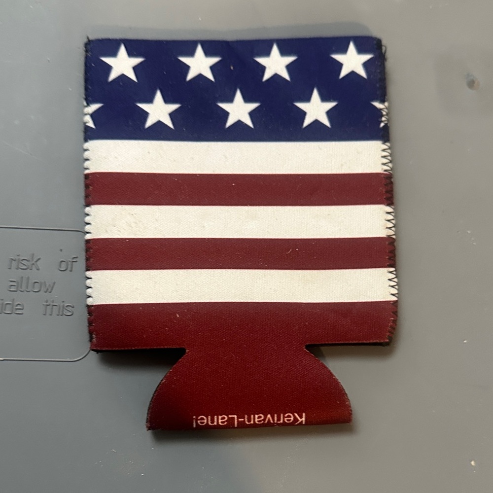 American Flag Can Koozie - Patriotic Red White Blue
